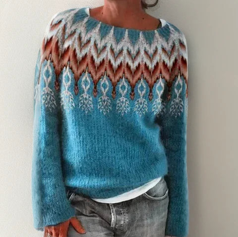 Soft relaxed everyday coastal-inspired jumper for women | Medea -1
