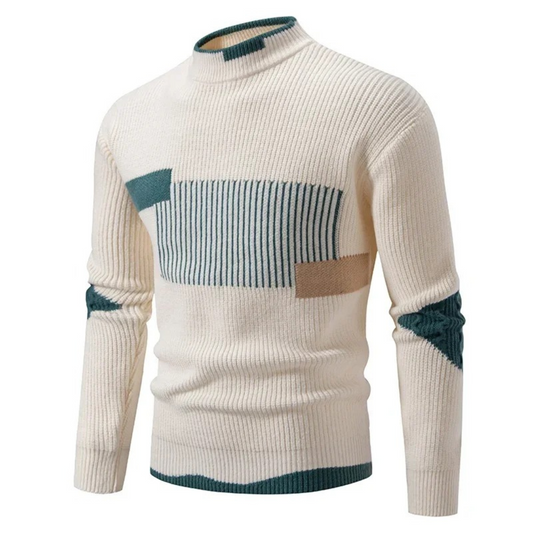 Colour-Block Knit Sweater Cozy for Men | Rowan