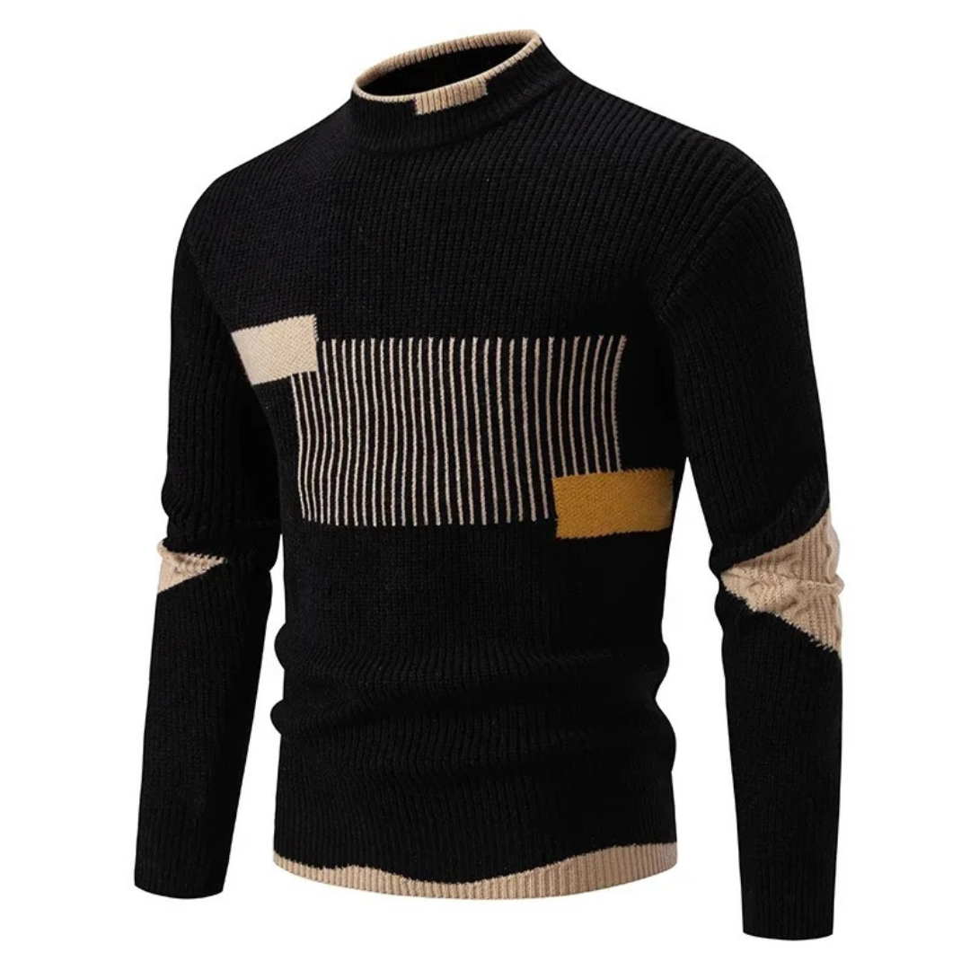 Colour-Block Knit Sweater Cozy for Men | Rowan