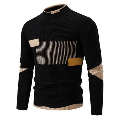 Colour-Block Knit Sweater Cozy for Men | Rowan