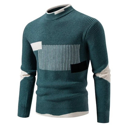 Colour-Block Knit Sweater Cozy for Men | Rowan
