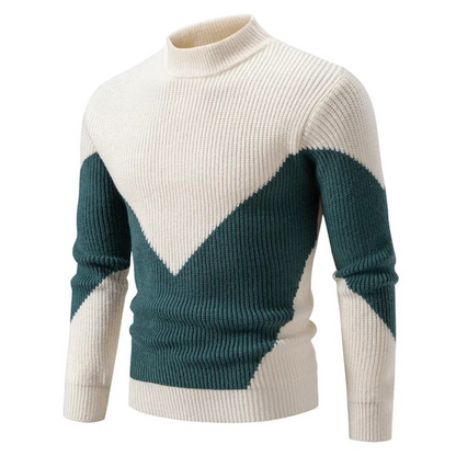 Colour-Block Knit Sweater Cozy for Men | Rowan