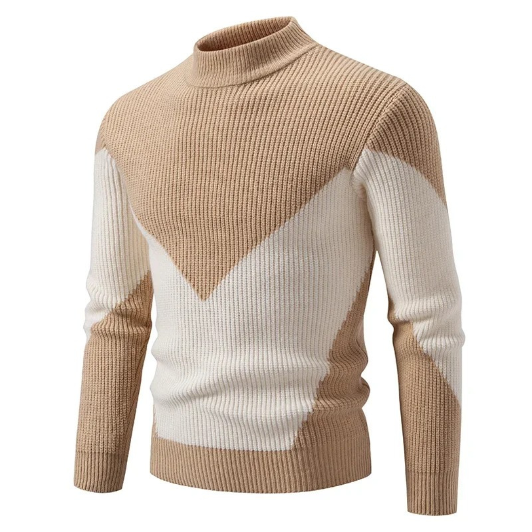 Colour-Block Knit Sweater Cozy for Men | Rowan