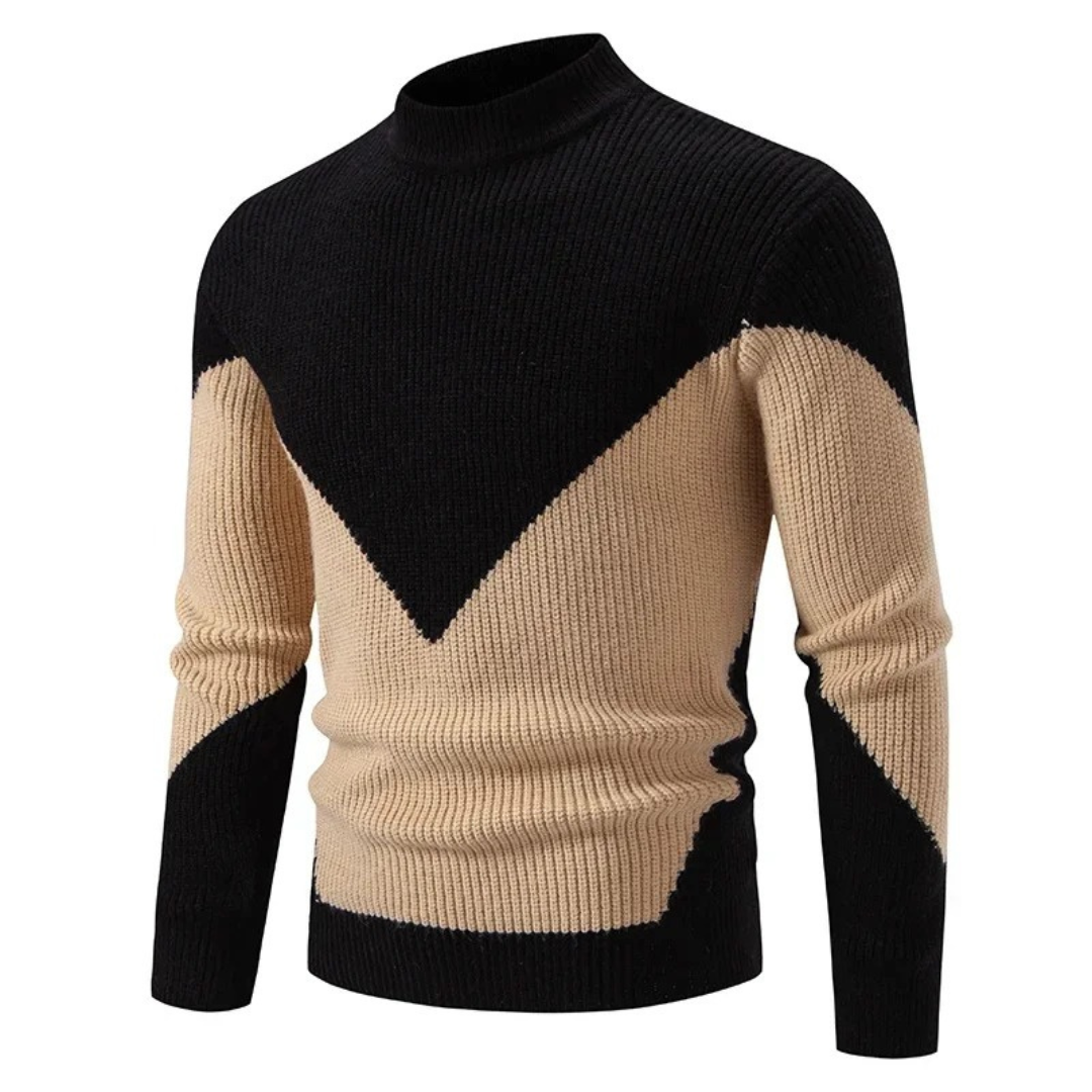 Colour-Block Knit Sweater Cozy for Men | Rowan