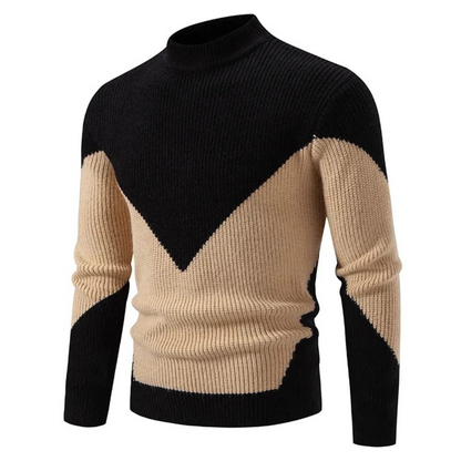 Colour-Block Knit Sweater Cozy for Men | Rowan