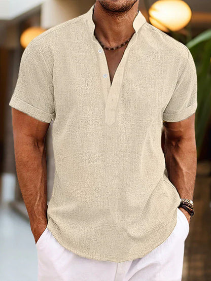 Classic henley everyday shirt for men - 7
