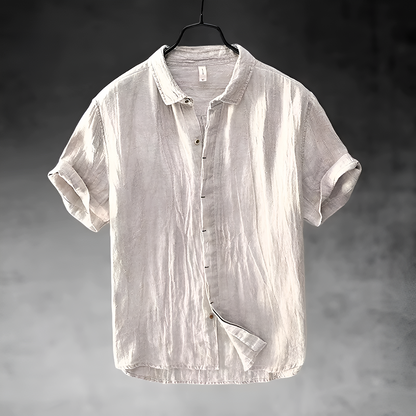 Breathable linen everyday shirt for men | Pacific - 3