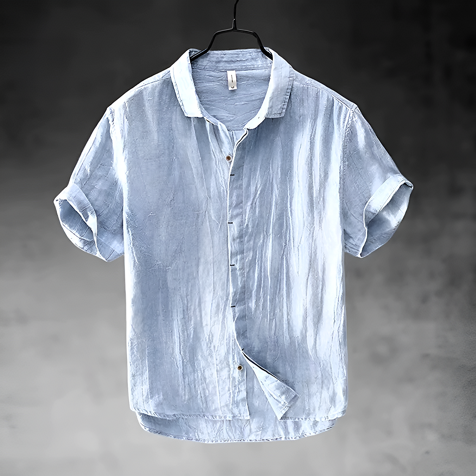 Breathable linen everyday shirt for men | Pacific - 2
