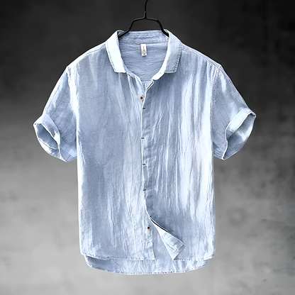 Breathable linen everyday shirt for men | Pacific - 2