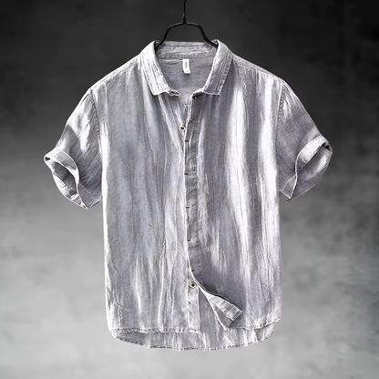 Breathable linen everyday shirt for men | Pacific - 1