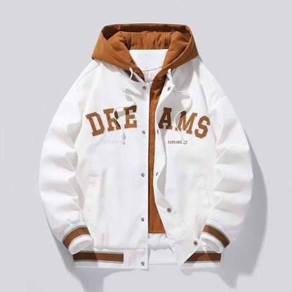 Hooded Varsity Style Jacket Stylish for Men | Beckford