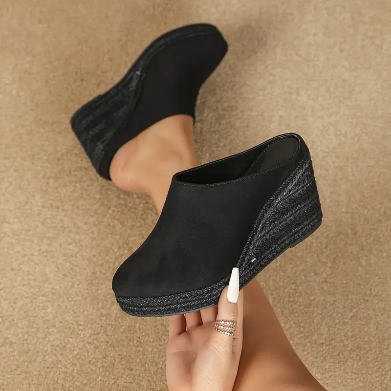 Classic wedge mule sandals for women | Ismay