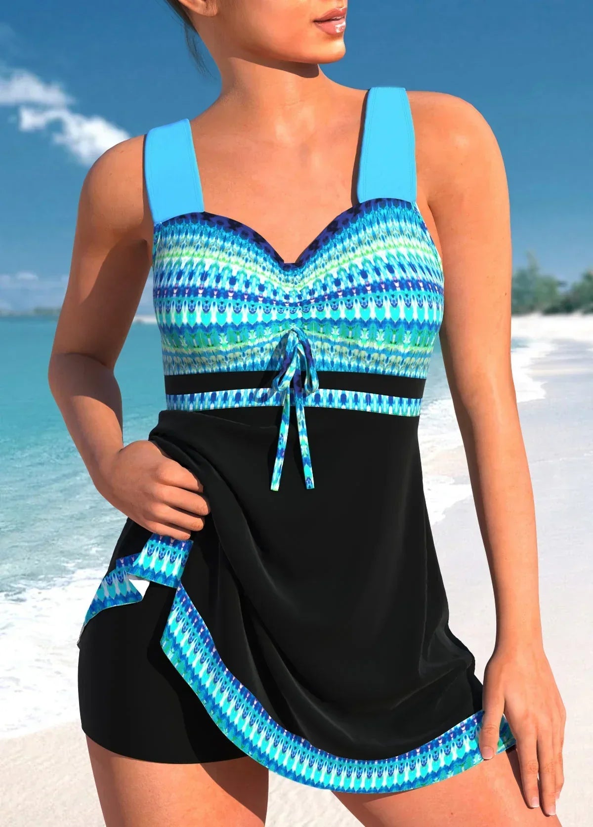 Elegant comfortable one-piece swimsuit for women | Véronique - 2